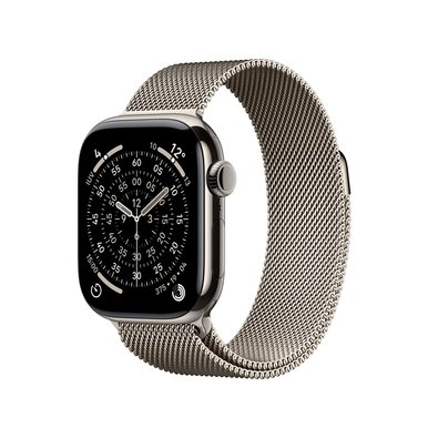 Apple Watch Series 11 GPS + Cellular, Caixa Natural de Titânio de 42 mm, Pulseira Natural Estilo Milanês - MF8P4AM/A Apple Watch Series 11 GPS + Cellular, Caixa Natural de Titânio de 42 mm, Pulseira Natural Estilo Milanês - MF8P4AM/A