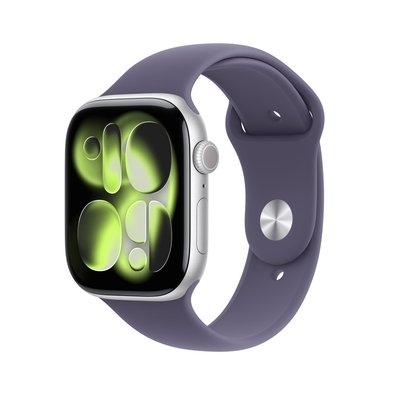 Apple Watch Series 11 GPS + Cellular, Caixa Prateada de Alumínio de 46 mm, Pulseira Esportiva Roxo-névoa, Tamanho M/G - MFCR4AM/A Apple Watch Series 11 GPS + Cellular, Caixa Prateada de Alumínio de 46 mm, Pulseira Esportiva Roxo-névoa, Tamanho M/G - MFCR4AM/A