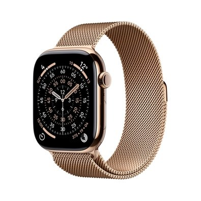Apple Watch Series 11 GPS + Cellular, Caixa dourada de Titânio de 46 mm, Pulseira dourada estilo milanês, Tamanho M/G - MFD84AM/A Apple Watch Series 11 GPS + Cellular, Caixa dourada de Titânio de 46 mm, Pulseira dourada estilo milanês, Tamanho M/G - MFD84AM/A