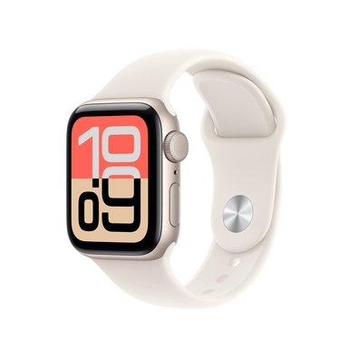 Apple Watch SE 3 GPS, Caixa Estelar de Alumínio de 40 mm, Pulseira Esportiva Estelar, Tamanho P/M - MEH34AM/A Apple Watch SE 3 GPS, Caixa Estelar de Alumínio de 40 mm, Pulseira Esportiva Estelar, Tamanho P/M - MEH34AM/A