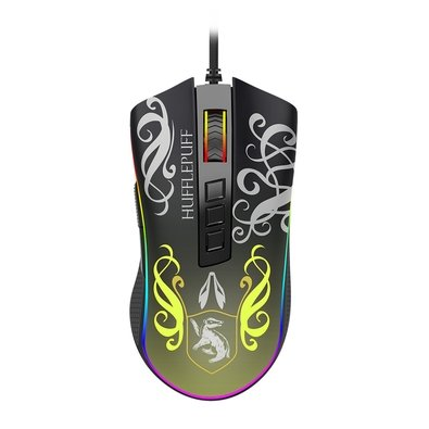 Mouse Gamer Redragon Harry Potter Lufa-Lufa, RGB, 12400 DPI, Sensor Pixart PMW3327, USB, Preto e Amarelo - HP-711H Mouse Gamer Redragon Harry Potter Lufa-Lufa, RGB, 12400 DPI, Sensor Pixart PMW3327, USB, Preto e Amarelo - HP-711H