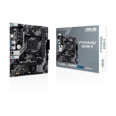 Placa-Mãe ASUS PRIME A520M-R, AMD AM4, mATX, DDR4, Preto - 90MB1H60-M0EAY0 Placa-Mãe ASUS PRIME A520M-R, AMD AM4, mATX, DDR4, Preto - 90MB1H60-M0EAY0