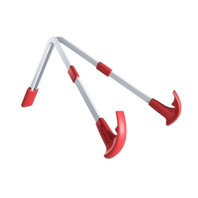 Suporte para Notebook e Tablet Octoo LiteStand Note, Ice Silver e Vermelho - 9567 Suporte para Notebook e Tablet Octoo LiteStand Note, Ice Silver e Vermelho - 9567