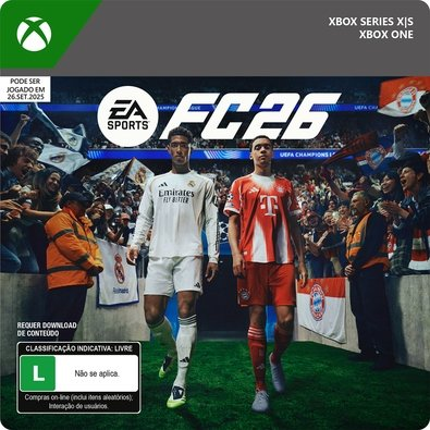 Jogo EA SPORTS FC 26: Edição Padrão, Xbox - Digital para Download Jogo EA SPORTS FC 26: Edição Padrão, Xbox - Digital para Download