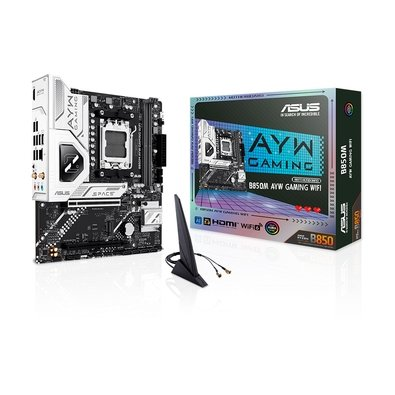 Placa-Mãe ASUS B850M AYW GAMING WIFI, AMD AM5, mATX, DDR5, Wi-Fi 6, Preto - 90MB1LW0-M0EAY0 Placa-Mãe ASUS B850M AYW GAMING WIFI, AMD AM5, mATX, DDR5, Wi-Fi 6, Preto - 90MB1LW0-M0EAY0