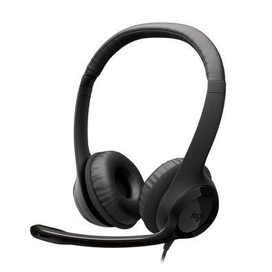 Headset Logitech H390, Controles de Áudio Integrado, Microfone com Redução de Ruído, USB-C, Preto - 981-001575 Headset Logitech H390, Controles de Áudio Integrado, Microfone com Redução de Ruído, USB-C, Preto - 981-001575