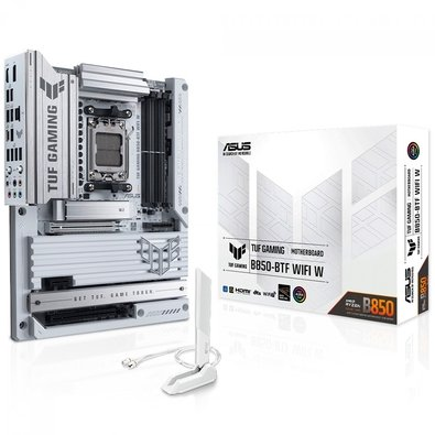 Placa-Mãe ASUS TUF GAMING B850-BTF WIFI W, AMD AM5, ATX, DDR5, Wi-fi 7, Branco - 90MB1KW0-M0EAY0 Placa-Mãe ASUS TUF GAMING B850-BTF WIFI W, AMD AM5, ATX, DDR5, Wi-fi 7, Branco - 90MB1KW0-M0EAY0
