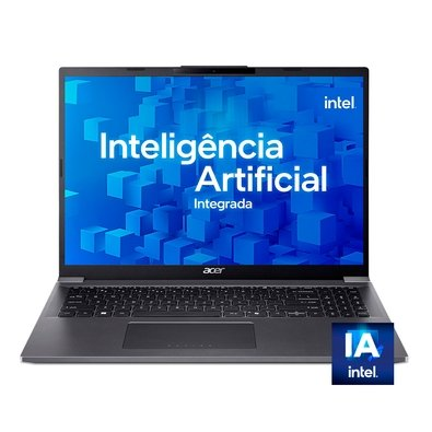 Notebook Acer Aspire 16 A16-71M-51UQ Intel Core Ultra 5, 16GB RAM, 1TB SSD, 16" WUXGA Led, IPS, 60Hz, Windows 11 - NX.JQLAL.002