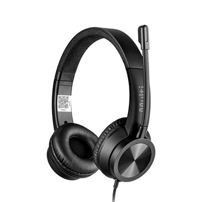 Headset Multilaser HF1100, Drivers 40mm, USB + USB-C, Controle de Volume, Conforto, Preto - PH501 Headset Multilaser HF1100, Drivers 40mm, USB + USB-C, Controle de Volume, Conforto, Preto - PH501