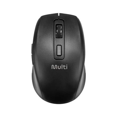 Mouse Sem Fio Multilaser MS750, Bluetooth, USB 2.4GHz, Recarregável, Clique Silencioso, 6 Botões, Preto - MO403 Mouse Sem Fio Multilaser MS750, Bluetooth, USB 2.4GHz, Recarregável, Clique Silencioso, 6 Botões, Preto - MO403