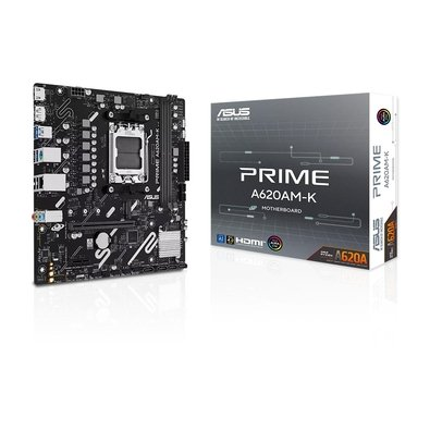 Placa Mãe ASUS PRIME A620AM-K, AMD AM5 , mATX, DDR5 - 90MB1GX0-M0EAY0 Placa Mãe ASUS PRIME A620AM-K, AMD AM5 , mATX, DDR5 - 90MB1GX0-M0EAY0