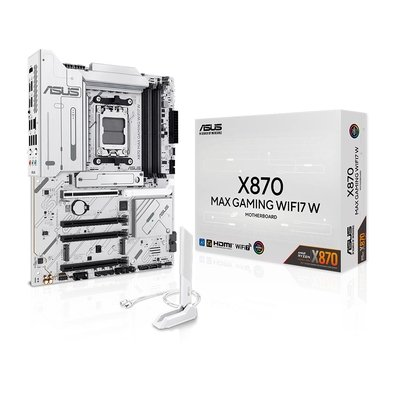 Placa Mãe ASUS X870 MAX GAMING WIFI7 W, AMD, AM5, ATX, DDR5, Wi-fi 7, Bluetooth, Branco - X870 MAX GAMING WIFI7 W Placa Mãe ASUS X870 MAX GAMING WIFI7 W, AMD, AM5, ATX, DDR5, Wi-fi 7, Bluetooth, Branco - X870 MAX GAMING WIFI7 W