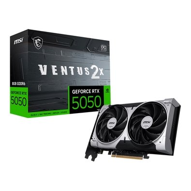 Placa de Vídeo MSI GeForce RTX5050 8GB GDDR6 128BITS VENTUS 2X OC 912-V538-010 Placa de Vídeo MSI GeForce RTX5050 8GB GDDR6 128BITS VENTUS 2X OC 912-V538-010