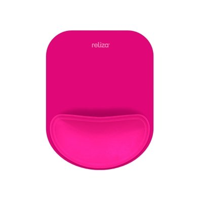 Mousepad Ergonômico Reliza Compact, Com Apoio de Pulso em Gel, Magenta - 010855 Mousepad Ergonômico Reliza Compact, Com Apoio de Pulso em Gel, Magenta - 010855