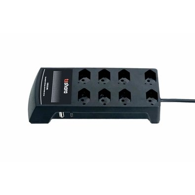 Filtro de Linha TS Shara, Protetor, 10A, Bivolt, 8 Tomadas, USB, Antiraio - 632 Filtro de Linha TS Shara, Protetor, 10A, Bivolt, 8 Tomadas, USB, Antiraio - 632
