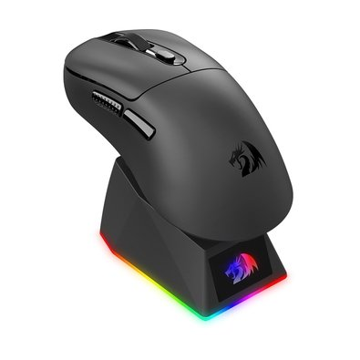 Mouse Gamer Sem Fio Redragon Ebony Standard, RGB, 24000 DPI, Com Carregador, Preto - M998-STD-1K Mouse Gamer Sem Fio Redragon Ebony Standard, RGB, 24000 DPI, Com Carregador, Preto - M998-STD-1K
