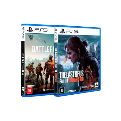 Kit Jogo The Last of Us Part II + Battlefield 6, PS5 Kit Jogo The Last of Us Part II + Battlefield 6, PS5