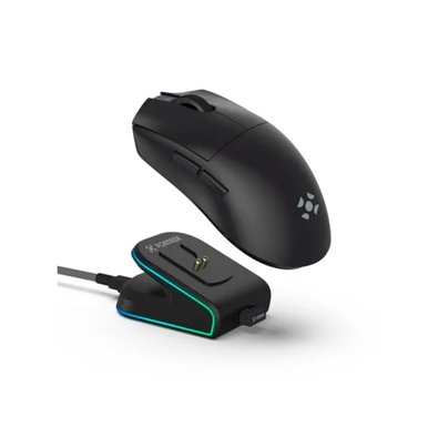 Mouse Gamer Sem Fio Fortrek Loyal, RGB, Sensor PAW3311, 12000 DPI, Com Dock de Carregamento Magnético, Preto - 86963 Mouse Gamer Sem Fio Fortrek Loyal, RGB, Sensor PAW3311, 12000 DPI, Com Dock de Carregamento Magnético, Preto - 86963