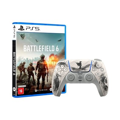 Kit Controle Dual Sense Ghost of Yotei + Battlefield 6 PS5 Kit Controle Dual Sense Ghost of Yotei + Battlefield 6 PS5