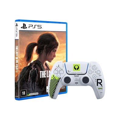 Kit Controle Dual Sense Edição Limitada Marathon, Branco + The Last of US, Parte 1 PS5 Kit Controle Dual Sense Edição Limitada Marathon, Branco + The Last of US, Parte 1 PS5