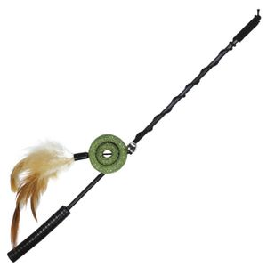 Brinquedo Roda Catnip Jambo Com Pena - Único Brinquedo Roda Catnip Jambo Com Pena - Único