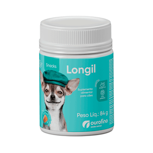 Suplemento Alimentar Cães Idosos Longil Snacks Ourofino - 30 tabletes Suplemento Alimentar Cães Idosos Longil Snacks Ourofino - 30 tabletes