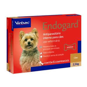 Vermífugo Endogard Cães até 2,5kg Vermífugo Endogard Cães até 2,5kg