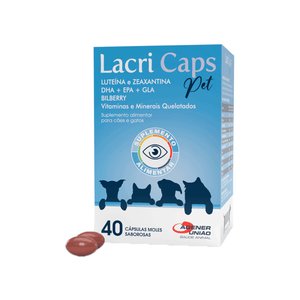 Suplemento Alimentar Lacri Caps Pet Agener - 40 Cápsulas Suplemento Alimentar Lacri Caps Pet Agener - 40 Cápsulas
