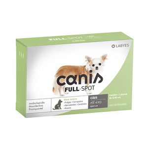 Antiparasitário Canis Fullspot 1 a 4kg - 1 pipeta Antiparasitário Canis Fullspot 1 a 4kg - 1 pipeta
