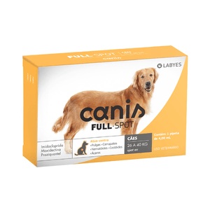 Antiparasitário Canis Fullspot 26 a 40kg - 1 pipeta Antiparasitário Canis Fullspot 26 a 40kg - 1 pipeta
