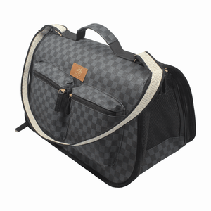 Bolsa de Transporte Fechada Luxo Fábrica Pet Grey - Único Bolsa de Transporte Fechada Luxo Fábrica Pet Grey - Único