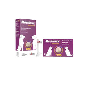 Antiparasitário Mectimax para Cães 12 mg - 4 comprimidos Antiparasitário Mectimax para Cães 12 mg - 4 comprimidos