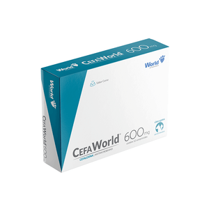 CefaWorld 600mg Antibiótico para Cães - 12 comprimidos CefaWorld 600mg Antibiótico para Cães - 12 comprimidos