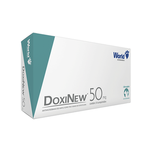 DoxiNew 50mg para Cães e Gatos - 14 comprimidos DoxiNew 50mg para Cães e Gatos - 14 comprimidos