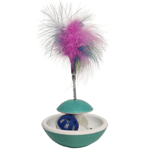 Brinquedo Bola de Sino com Penas para Gatos Savana - Único Brinquedo Bola de Sino com Penas para Gatos Savana - Único