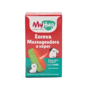 Escova Massageadora a Vapor para Cães e Gatos MyHug - Único Escova Massageadora a Vapor para Cães e Gatos MyHug - Único
