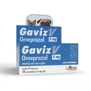 Antiácido Gaviz V Omeprazol 5mg - 50 comprimidos Antiácido Gaviz V Omeprazol 5mg - 50 comprimidos