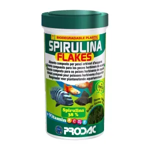 Ração Prodac Tropical Spirulina Flakes - 50 g Ração Prodac Tropical Spirulina Flakes - 50 g