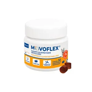 Suplemento Alimentar Movoflex 2g para Cães Virbac - 30 comprimidos Suplemento Alimentar Movoflex 2g para Cães Virbac - 30 comprimidos