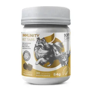 Suplemento Alimentar Soft Care Immunity Pet Tabs - 30 tabletes Suplemento Alimentar Soft Care Immunity Pet Tabs - 30 tabletes