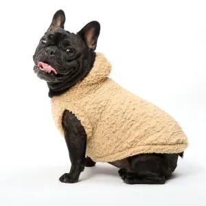 Blusa Sherpa com Capuz Fábrica Pet Bege Blusa Sherpa com Capuz Fábrica Pet Bege