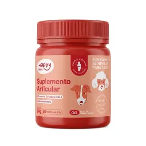 Suplemento Happy Bones Articular para Cães Happy Med - 84 g Suplemento Happy Bones Articular para Cães Happy Med - 84 g