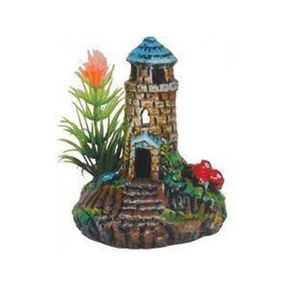 Enfeite para Aquário Farol Decorado Trema - PP Enfeite para Aquário Farol Decorado Trema - PP