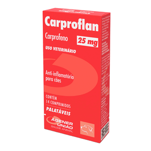 Anti-inflamatório Carproflan 25mg - 14 comprimidos Anti-inflamatório Carproflan 25mg - 14 comprimidos