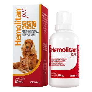 Suplemento Vitamínico Hemolitan Pet - 60 ml Suplemento Vitamínico Hemolitan Pet - 60 ml