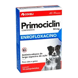 Antimicrobiano Primociclin 50mg Coveli - 10 Comprimidos Antimicrobiano Primociclin 50mg Coveli - 10 Comprimidos
