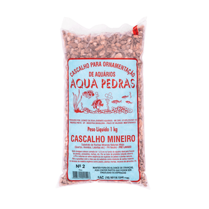 Cascalho Mineiro para Aquário Nº 2 Aqua Pedras - 1 kg