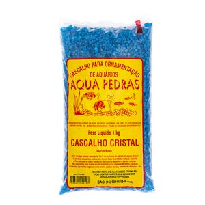 Cascalho para Aquário Quartzo Nº 2 Aqua Pedras Azul - 1 kg Cascalho para Aquário Quartzo Nº 2 Aqua Pedras Azul - 1 kg