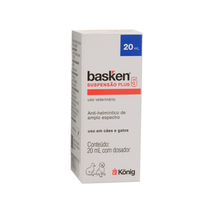 Basken Suspensão Plus 5 Cães e Gatos - 20 ml Basken Suspensão Plus 5 Cães e Gatos - 20 ml