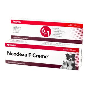 Neodexa F Creme para Cães e Gatos - 15 g Neodexa F Creme para Cães e Gatos - 15 g